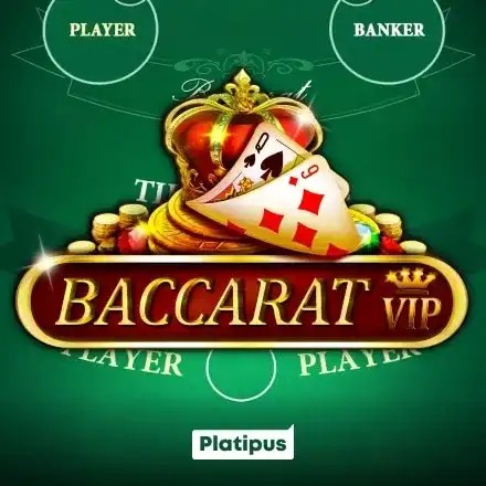 Baccarat VIP logo – Table Games by Platipus at Wintopia Casino