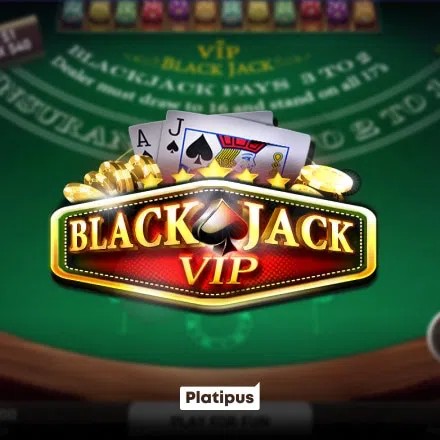 Blackjack VIP slot visual from Platipus available on wintopiacasino.gr