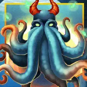 Official Crash Games logo: Cthulhu by KA Gaming at Wintopia Casino