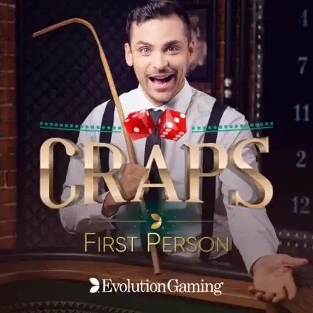 First Person Craps online game logo by Evolution on wintopiacasino.gr
