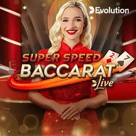 Official Live Dealer logo: Super Speed Baccarat by Evolution at Wintopia Casino